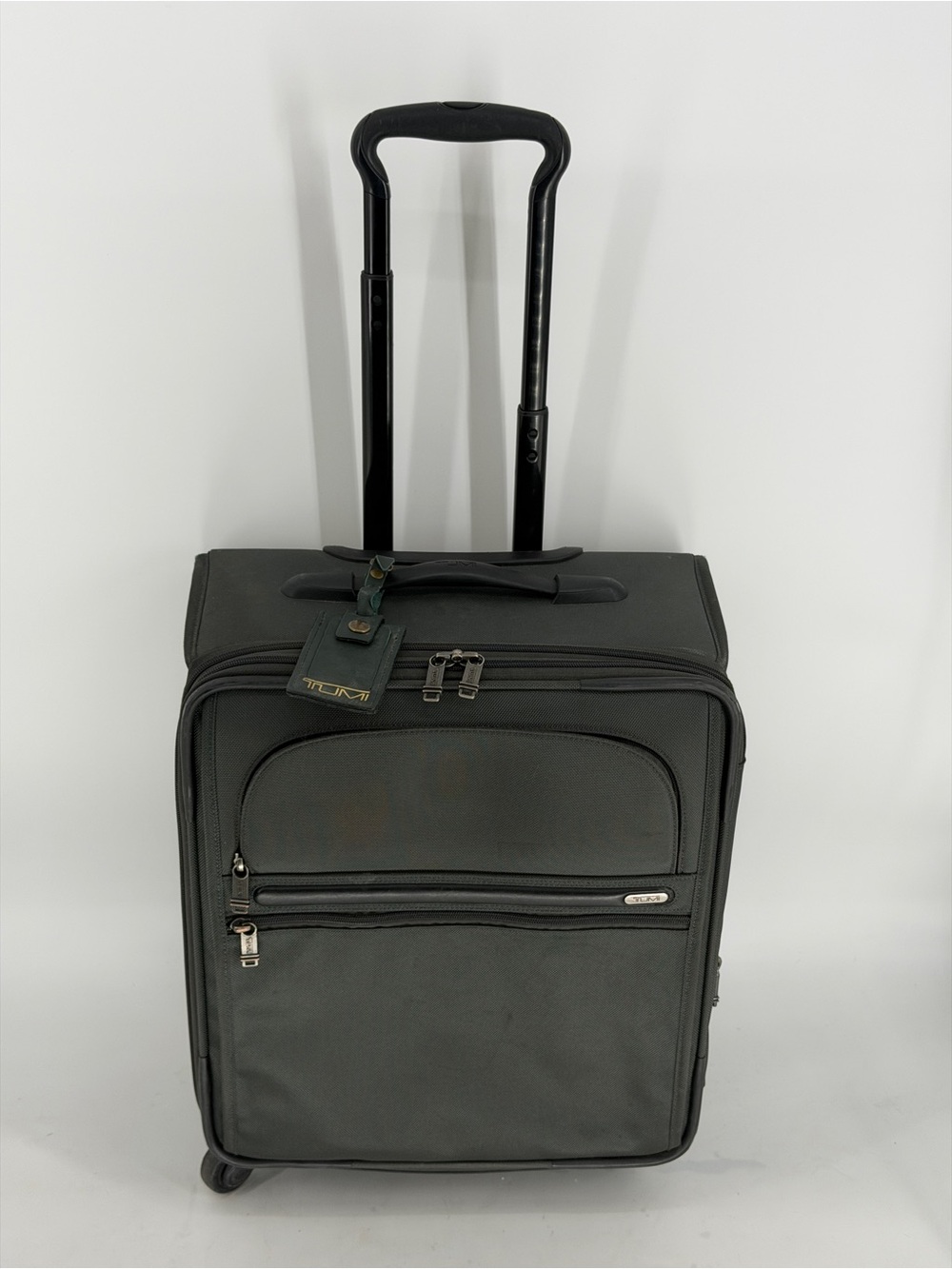 Tumi Black Rolling Carry-On with Front Pockets